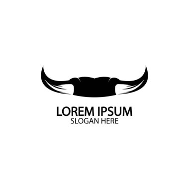 Boğa boynuzu logosu ve sembol simge simgeleri uygulaması