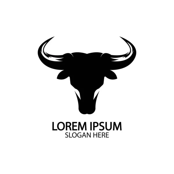 stock vector Bull horn logo and symbol template icons app
