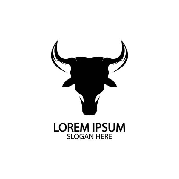 Bull Horn Logo Symbol Template Icons App — Stock Vector