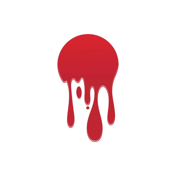 Wycieka Logo Ikony Farby Bieżąca Ciecz Farba Płynie Logo Stopionego — Wektor stockowy