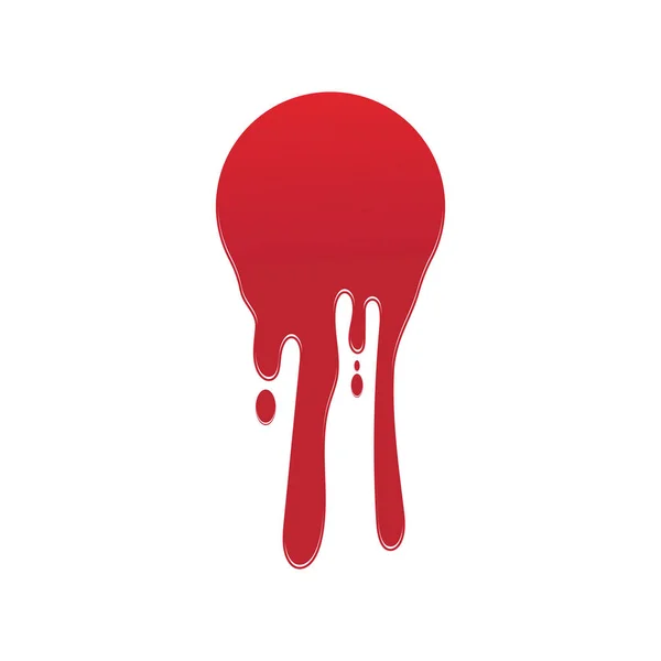 Tropfende Farbe Symbol Logo Aktuelle Flüssigkeit Farbe Fließt Geschmolzenes Kreis — Stockvektor