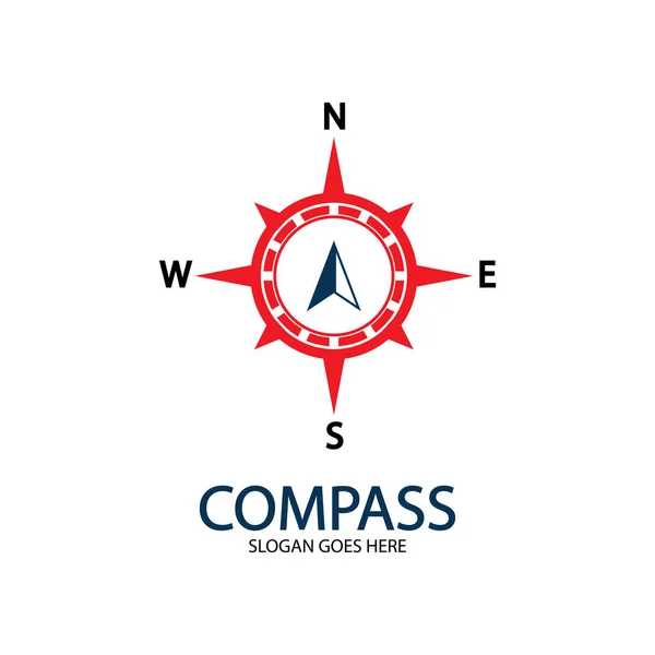 Creative Compass Concept Logo Design Template — Stock Vector