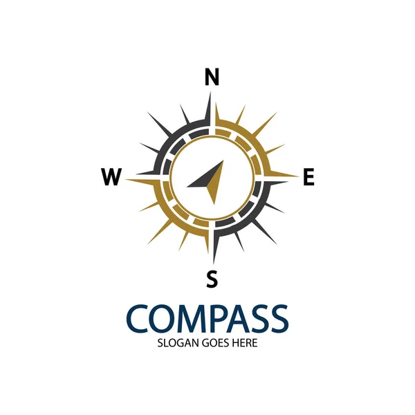 Creative Compass Concept Шаблон Дизайну Логотипу — стоковий вектор