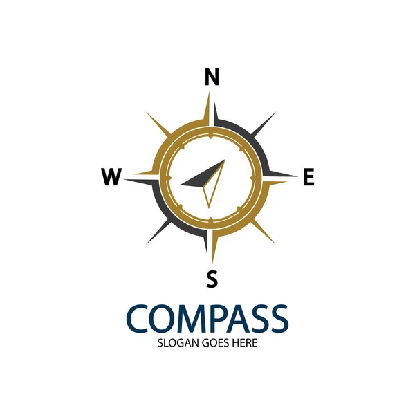 Creative Compass Concept Шаблон Дизайну Логотипу — стоковий вектор