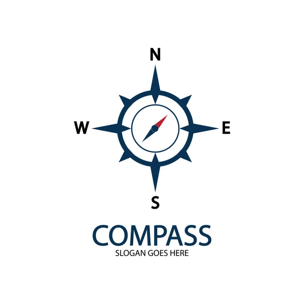 Creative Compass Concept Logo Design Template — Stock Vector