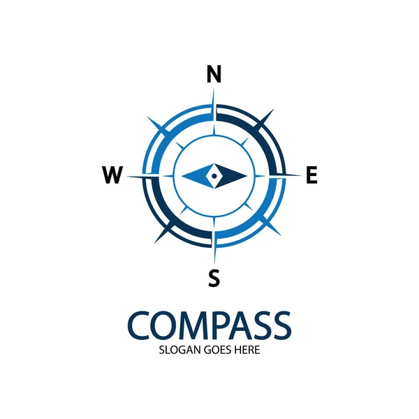 Creative Compass Concept Шаблон Дизайну Логотипу — стоковий вектор