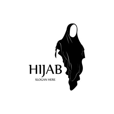 tesettür kadınları siyah siluet vektör simgeleri uygulama-vektörü