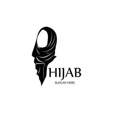 tesettür kadınları siyah siluet vektör simgeleri uygulama-vektörü