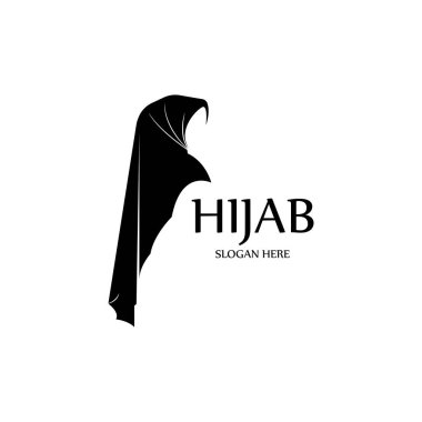 tesettür kadınları siyah siluet vektör simgeleri uygulama-vektörü