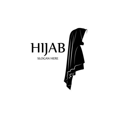 tesettür kadınları siyah siluet vektör simgeleri uygulama-vektörü