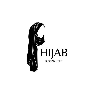 tesettür kadınları siyah siluet vektör simgeleri uygulama-vektörü