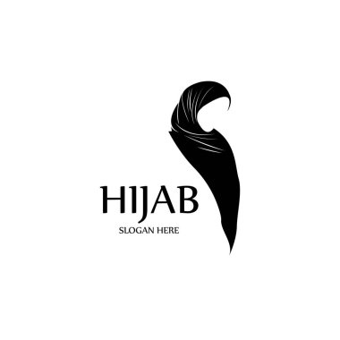 tesettür kadınları siyah siluet vektör simgeleri uygulama-vektörü