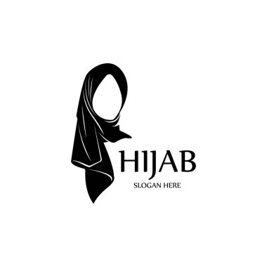 tesettür kadınları siyah siluet vektör simgeleri uygulama-vektörü