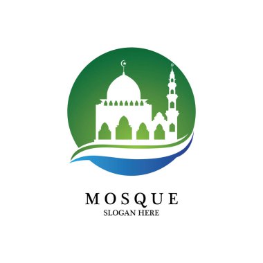 Cami simgesi vektör tasarım şablonu