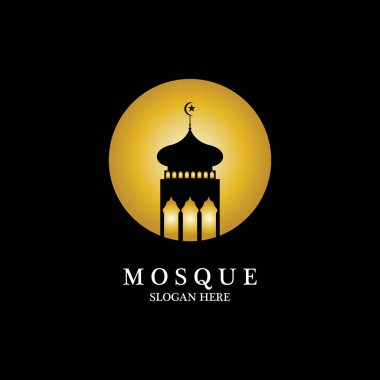 Cami simgesi vektör tasarım şablonu