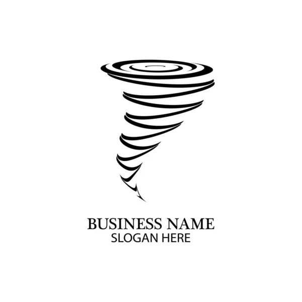 Tornado Logo Symbol Vector Illustration Design — Stock Vector