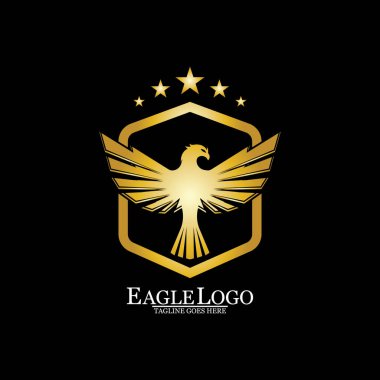 Kalkan logolu Altın Kartal