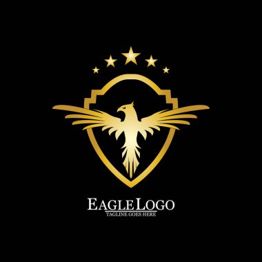 Kalkan logolu Altın Kartal