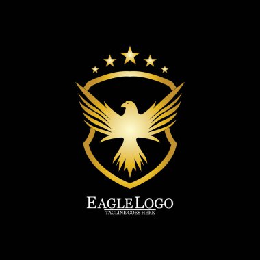 Kalkan logolu Altın Kartal