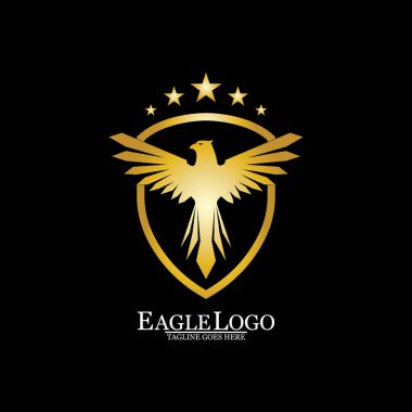 Kalkan logolu Altın Kartal