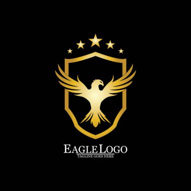 Kalkan logolu Altın Kartal