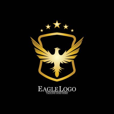 Kalkan logolu Altın Kartal