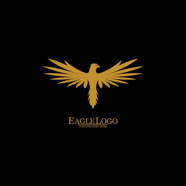 Altın Kartal Siyah Arkaplan, Vektör, Görüntü