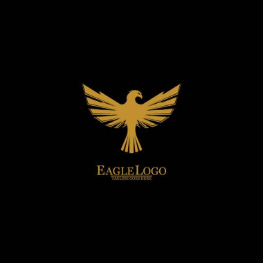 Altın Kartal Siyah Arkaplan, Vektör, Görüntü