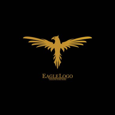 Altın Kartal Siyah Arkaplan, Vektör, Görüntü