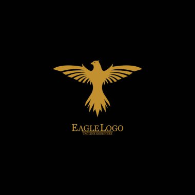 Altın Kartal Siyah Arkaplan, Vektör, Görüntü
