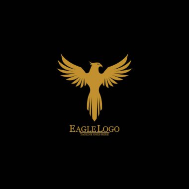 Altın Kartal Siyah Arkaplan, Vektör, Görüntü