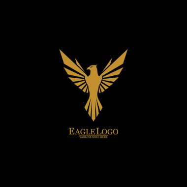 Altın Kartal Siyah Arkaplan, Vektör, Görüntü