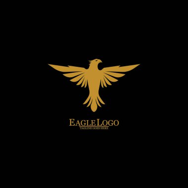 Altın Kartal Siyah Arkaplan, Vektör, Görüntü
