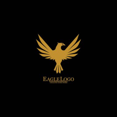 Altın Kartal Siyah Arkaplan, Vektör, Görüntü
