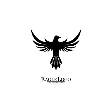 Kartal simgesi logo tasarım vektör şablonu