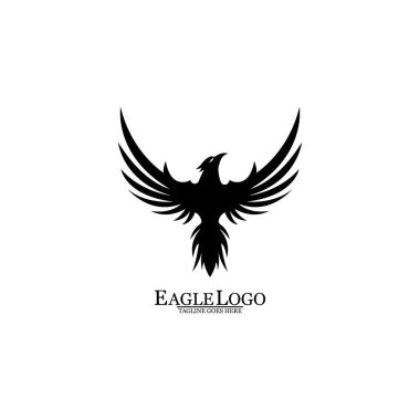 Kartal simgesi logo tasarım vektör şablonu