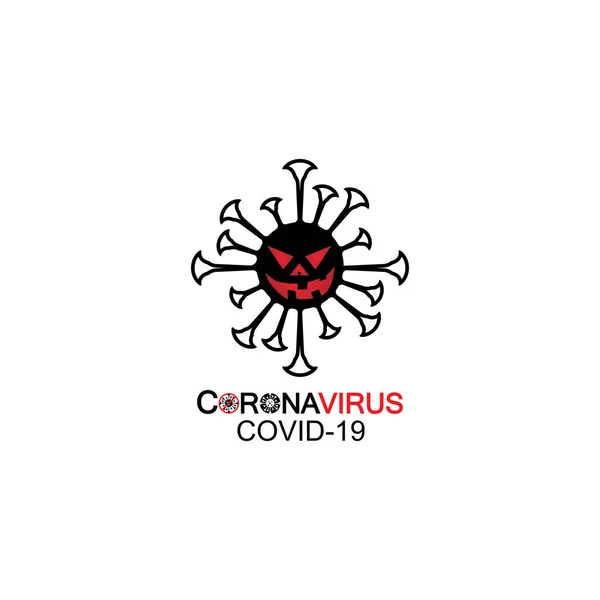 Vírus Coronavírus Bactérias Germes Micróbios Isolados Sobre Fundo Branco Ilustração — Vetor de Stock