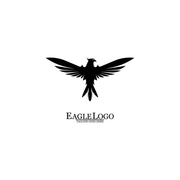 Águila Icono Logotipo Diseño Vector Plantilla — Vector de stock