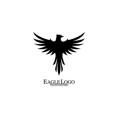 Kartal simgesi logo tasarım vektör şablonu