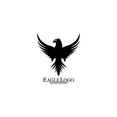 Kartal simgesi logo tasarım vektör şablonu