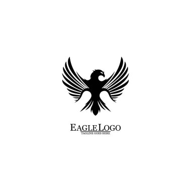 Kartal simgesi logo tasarım vektör şablonu