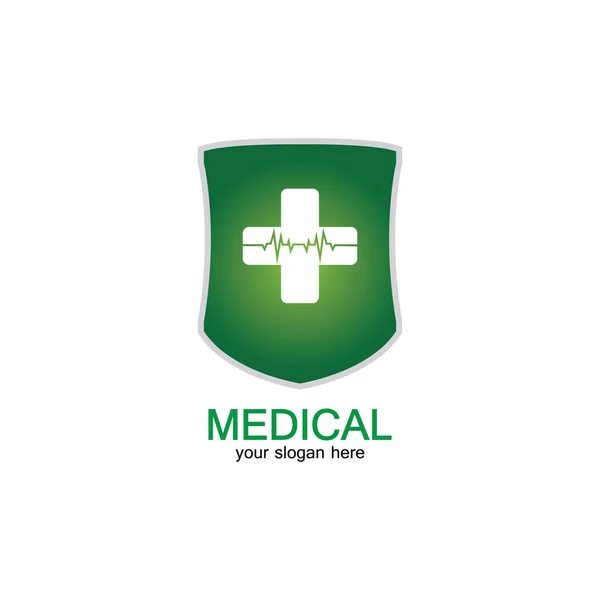 Schild Pictogram Met Medische Apotheek Geïsoleerd Witte Achtergrond — Stockvector