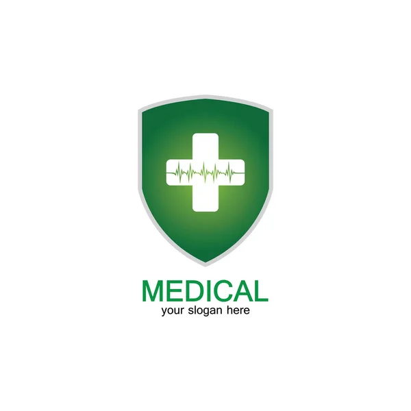 Schild Pictogram Met Medische Apotheek Geïsoleerd Witte Achtergrond — Stockvector