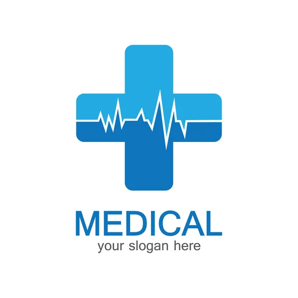 Medyczny Logotyp Apteka Kolorowe Krzyż Miękkim Kształcie Testy Znak Farmaceutyczny — Wektor stockowy