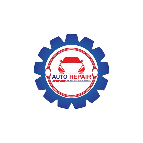 Auto Reparação Logo Vector Modelo Logotipo Automotivo Transporte —  Vetores de Stock