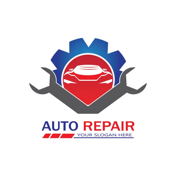 Vecteur Logo Réparation Automatique Modèle Logo Automobile Transport — Image vectorielle