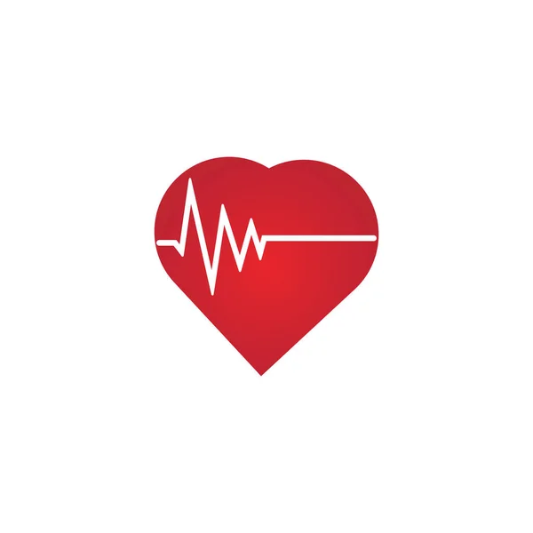 Ícone Frequência Cardíaca Monitor Saúde Red Heart Rate Blood Ícone —  Vetores de Stock