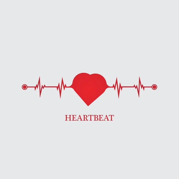 Art Design Heartbeat Medyczny Zdrowia — Wektor stockowy