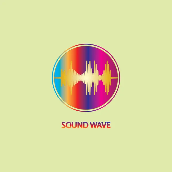 Sonido Wave Coloridas Ondas Sonoras Para Fiestas Pub Clubs Discotecas — Archivo Imágenes Vectoriales