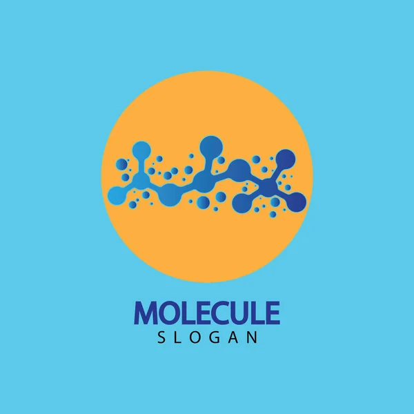 Progettazione Illustrazione Vettoriale Molecolare — Vettoriale Stock